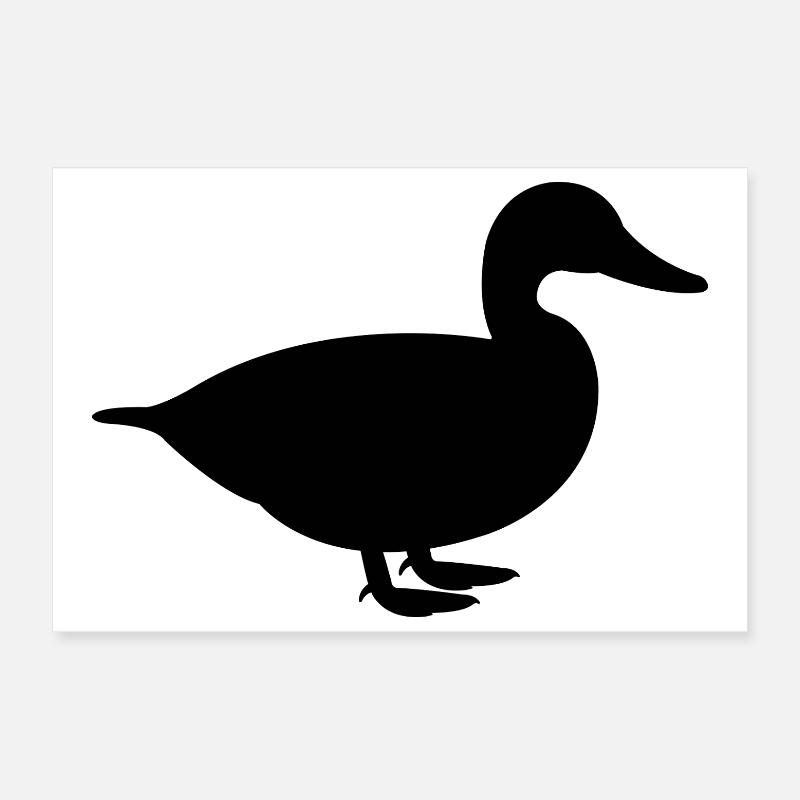 Duck Poster 12" x 8" (30x20 cm)