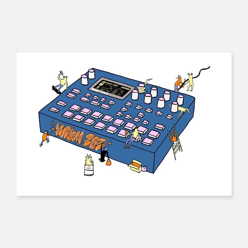 Mixing console Poster 30x20 cm