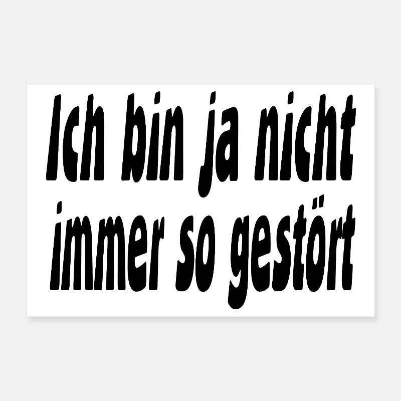 GESTÖRT Poster 12" x 8" (30x20 cm)