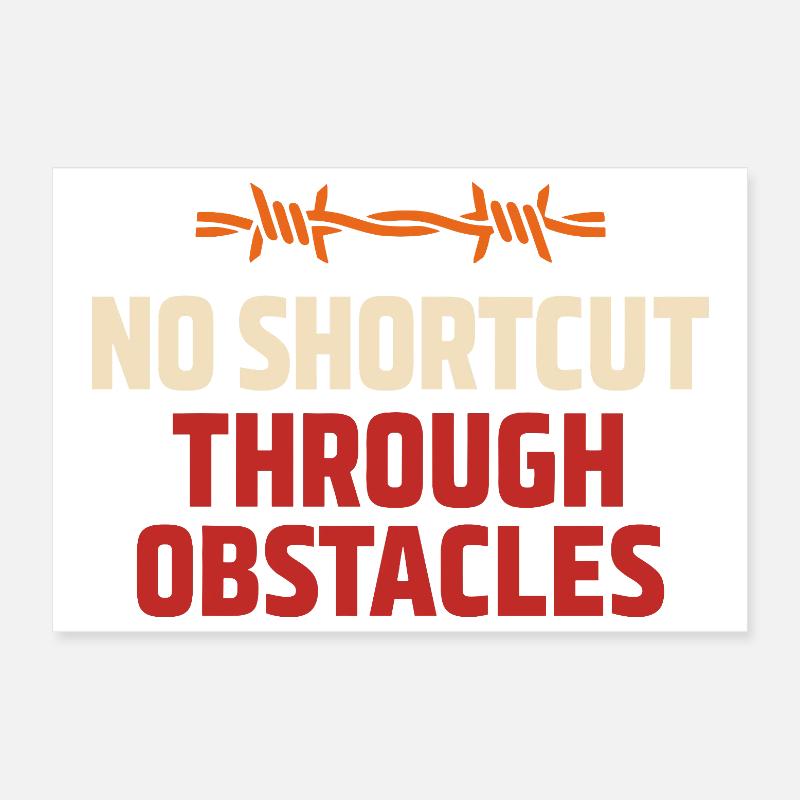 Parcours d’obstacles Course d’obstacles OCR Poster 30 x 20 cm