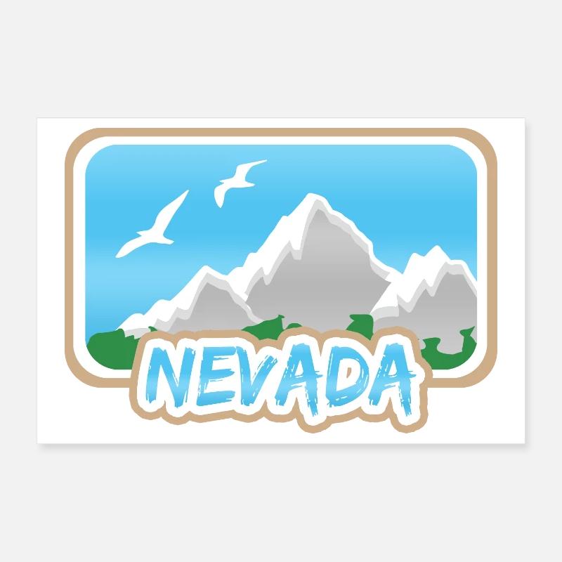 Mount Nevada Poster 12" x 8" (30x20 cm)