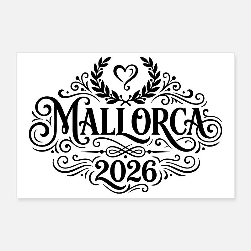 Mallorca 2026 Poster 30x20 cm