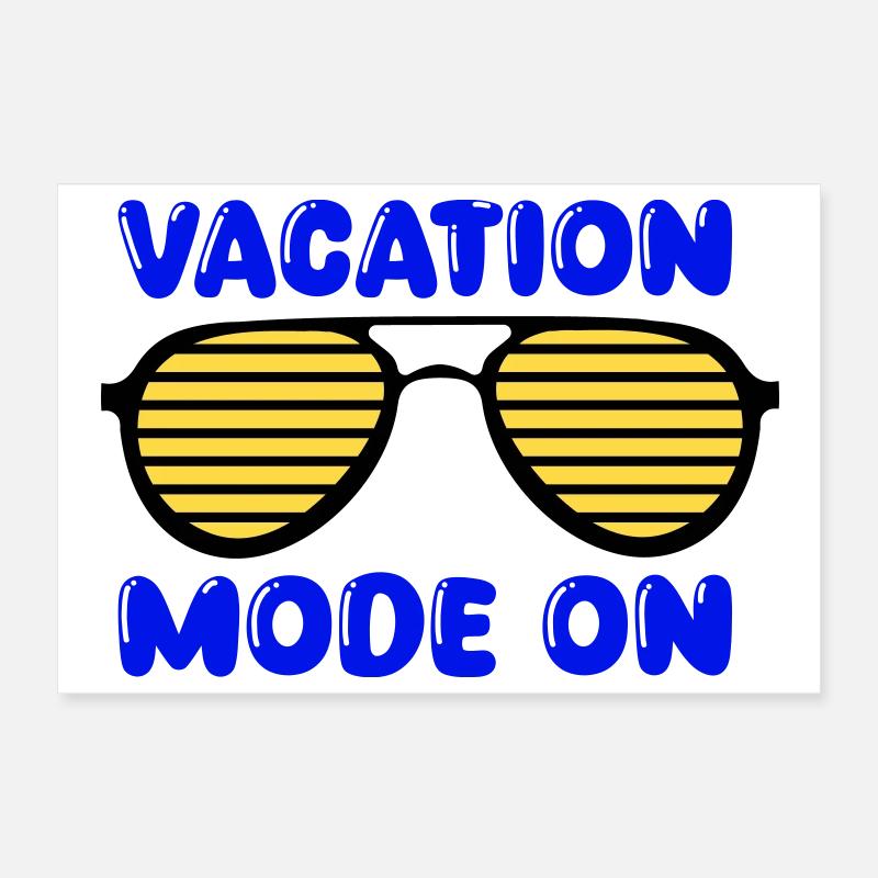 Vacation mode on Poster 12" x 8" (30x20 cm)