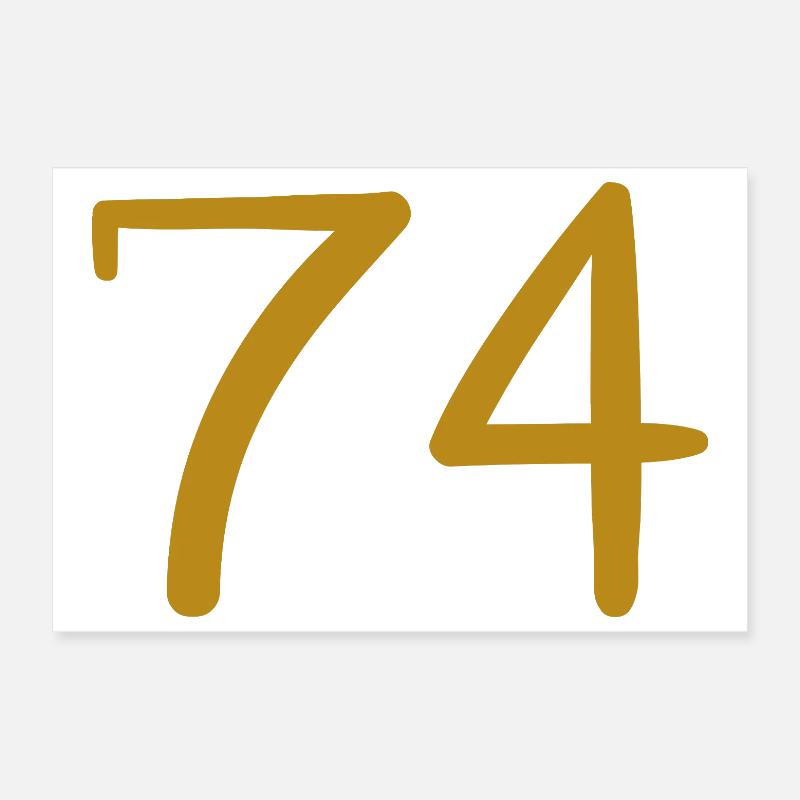 74 Poster 30 x 20 cm
