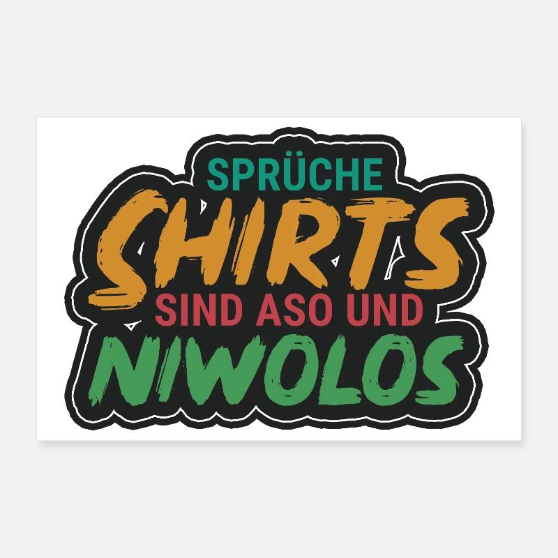 Spruchshirts sind aso & niwolos Poster 30x20 cm