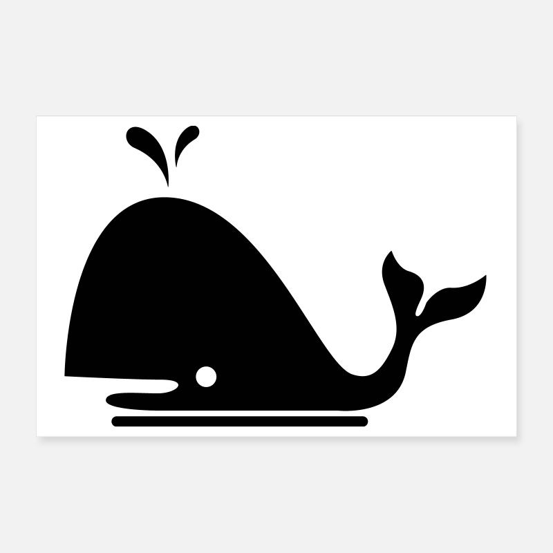 baleine Poster 30 x 20 cm