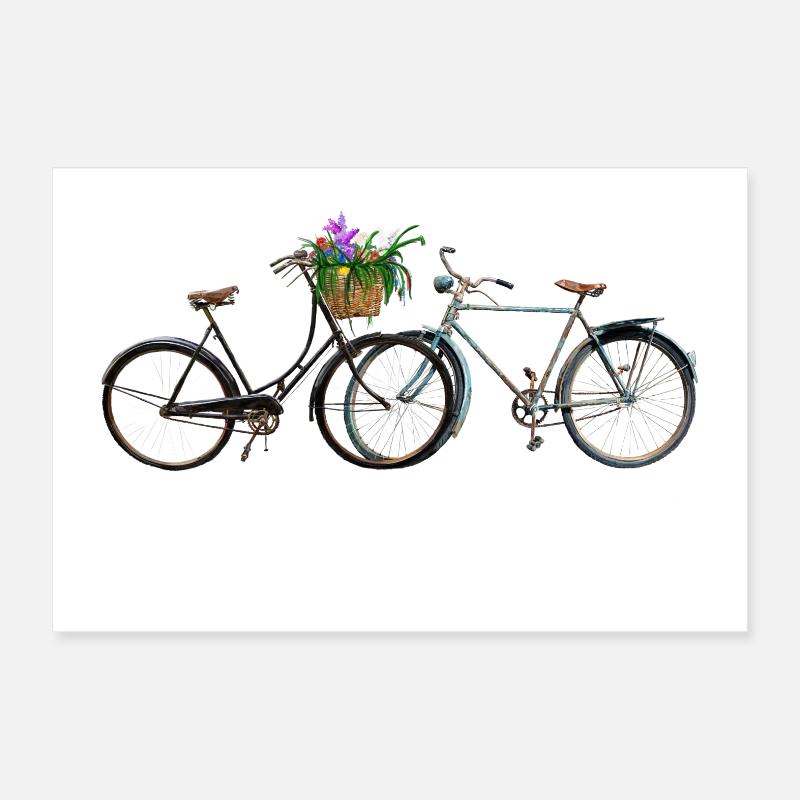 Bicycles Poster 12" x 8" (30x20 cm)