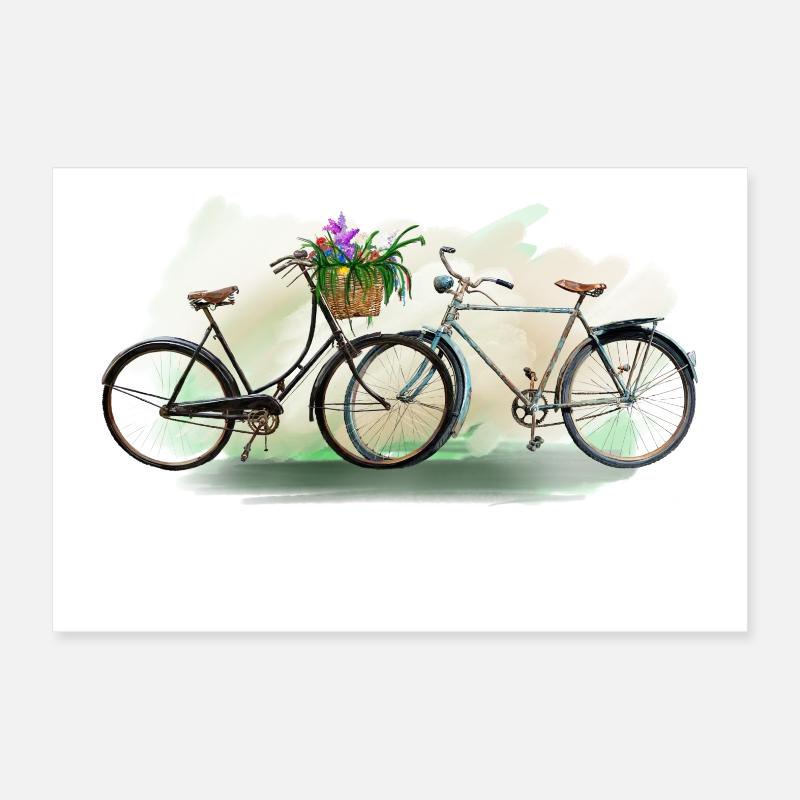 Fahrräder Poster 30x20 cm