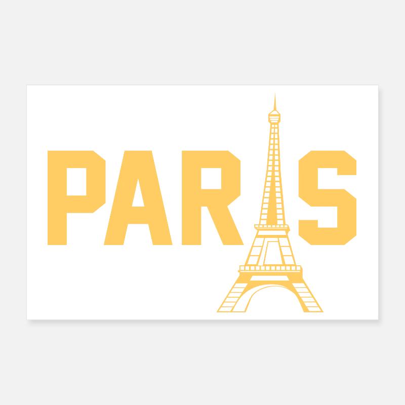 Paris Poster 12" x 8" (30x20 cm)