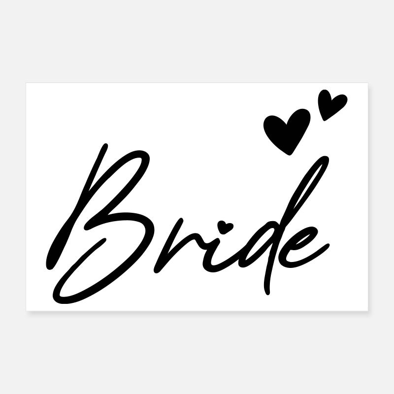 BRIDE Junggesellenabschied Poster 30x20 cm