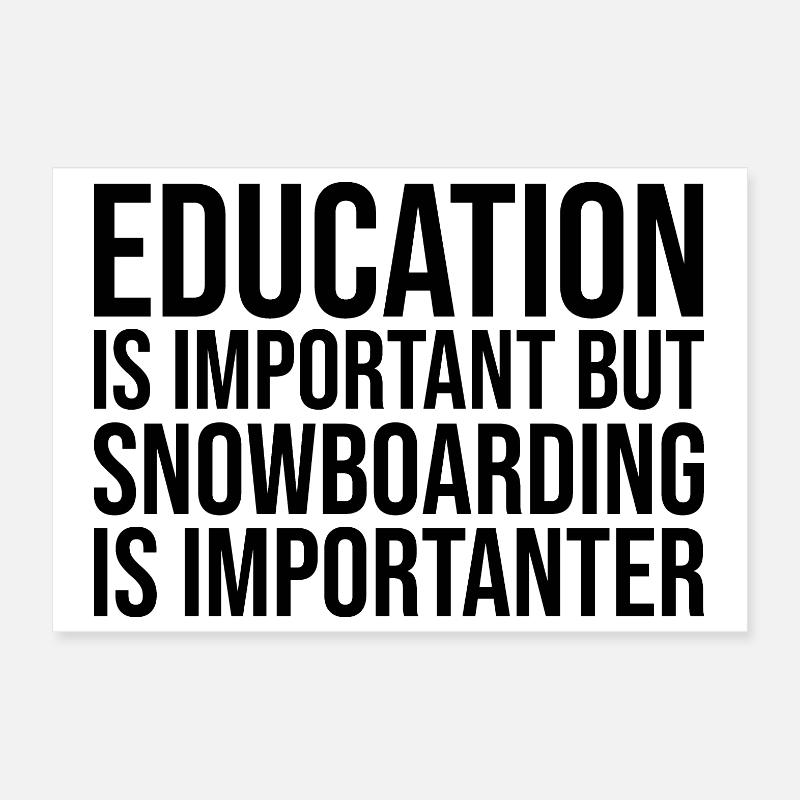 Snowboard Poster 12" x 8" (30x20 cm)