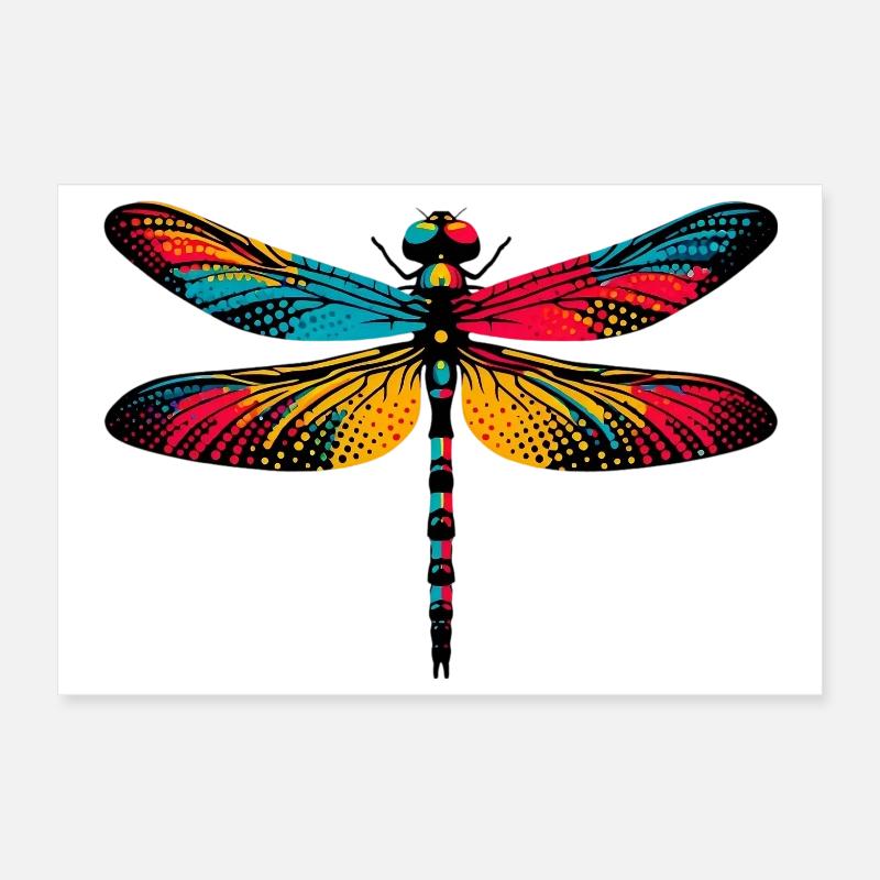 Dragonfly Poster 12" x 8" (30x20 cm)
