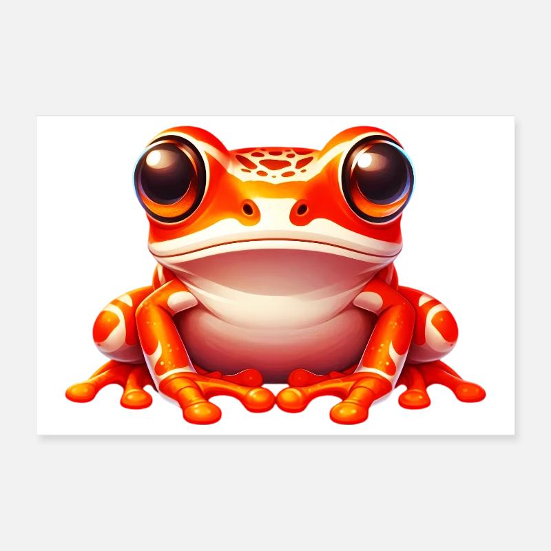 Frog Poster 12" x 8" (30x20 cm)