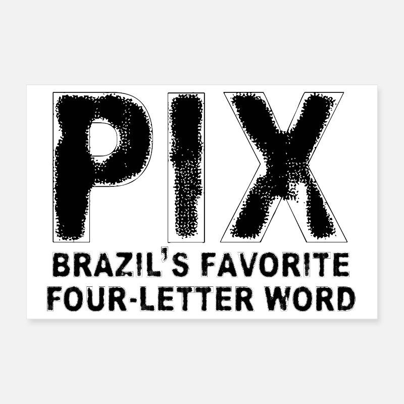 PIX - Wort mit vier Buchstaben Poster 30x20 cm