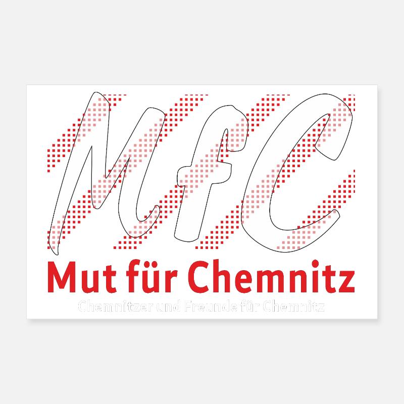 Chemnitz Courage pour Chemnitz Poster 30 x 20 cm