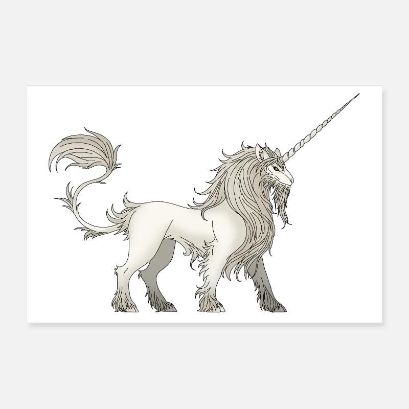 Licorne Poster 30 x 20 cm