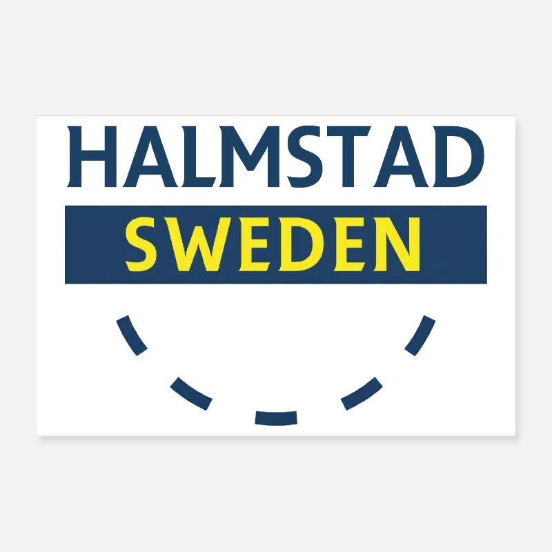 Halmstad Suède Signe Arc Poster 30 x 20 cm