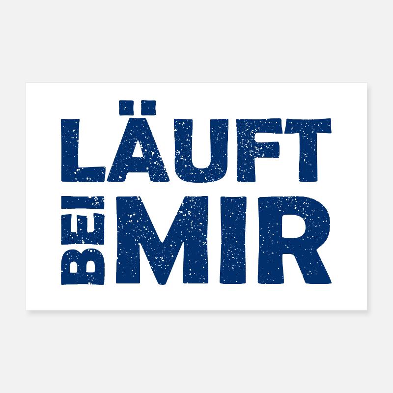 Il court avec moi - Belle expression - Course Poster 30 x 20 cm