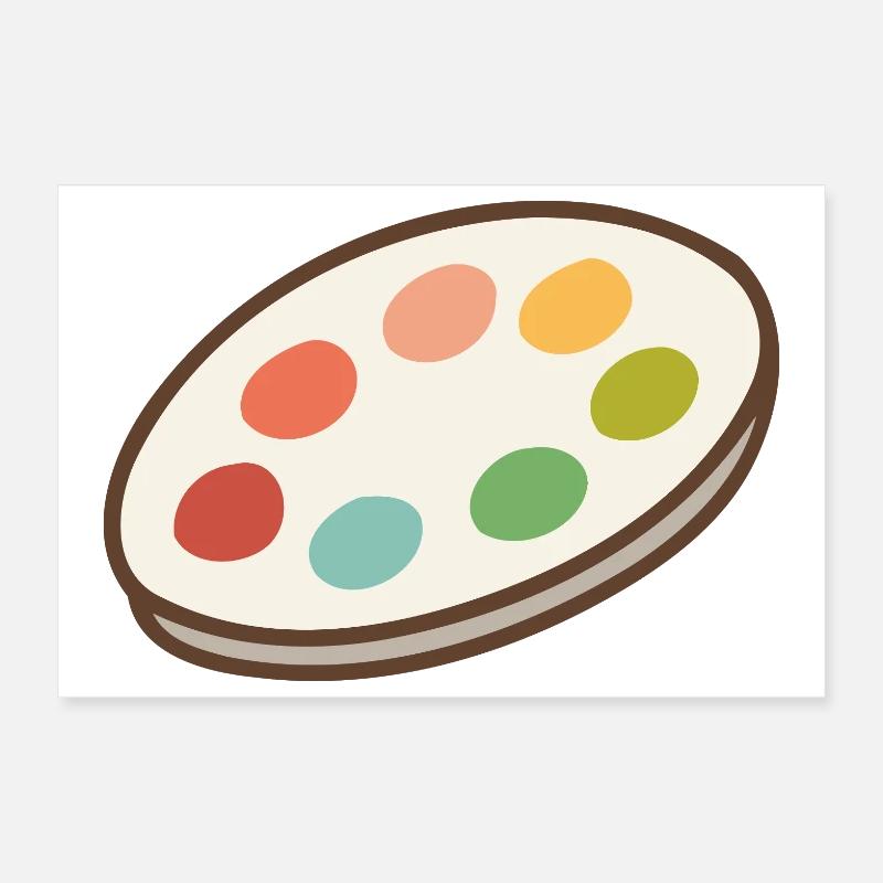 Palette éclatante d'inspiration Poster 30 x 20 cm