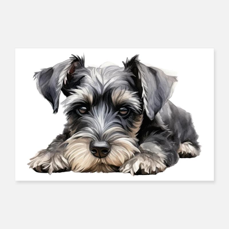 Schnauzer nain Poster 30 x 20 cm