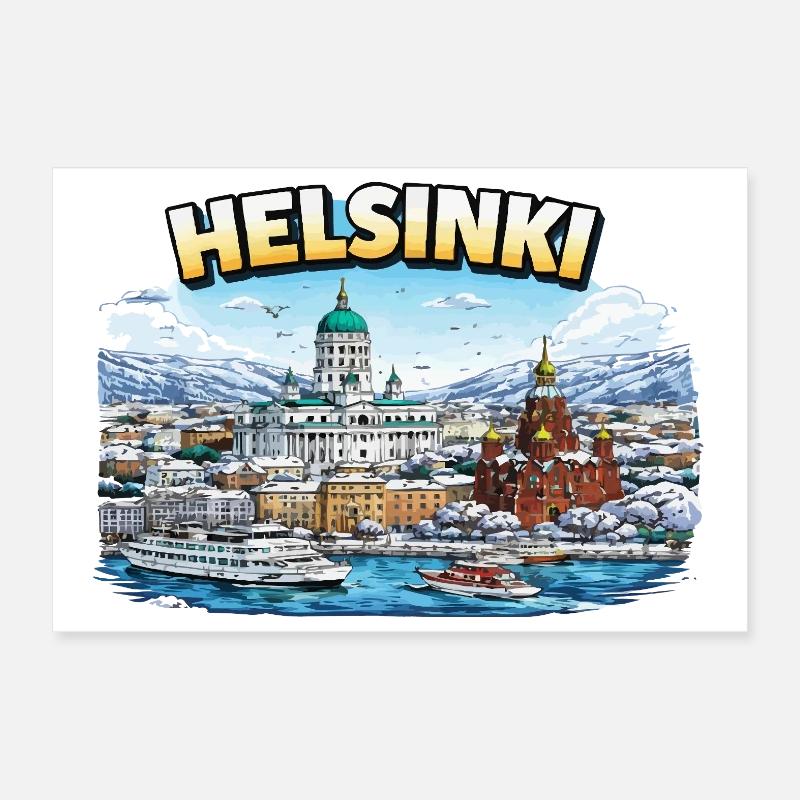 Ville d’Helsinki Poster 30 x 20 cm