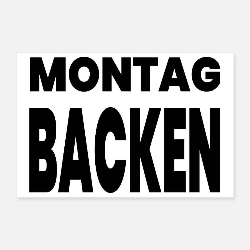 Backen Poster 30x20 cm
