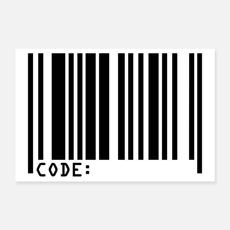 barcode Poster 12" x 8" (30x20 cm)