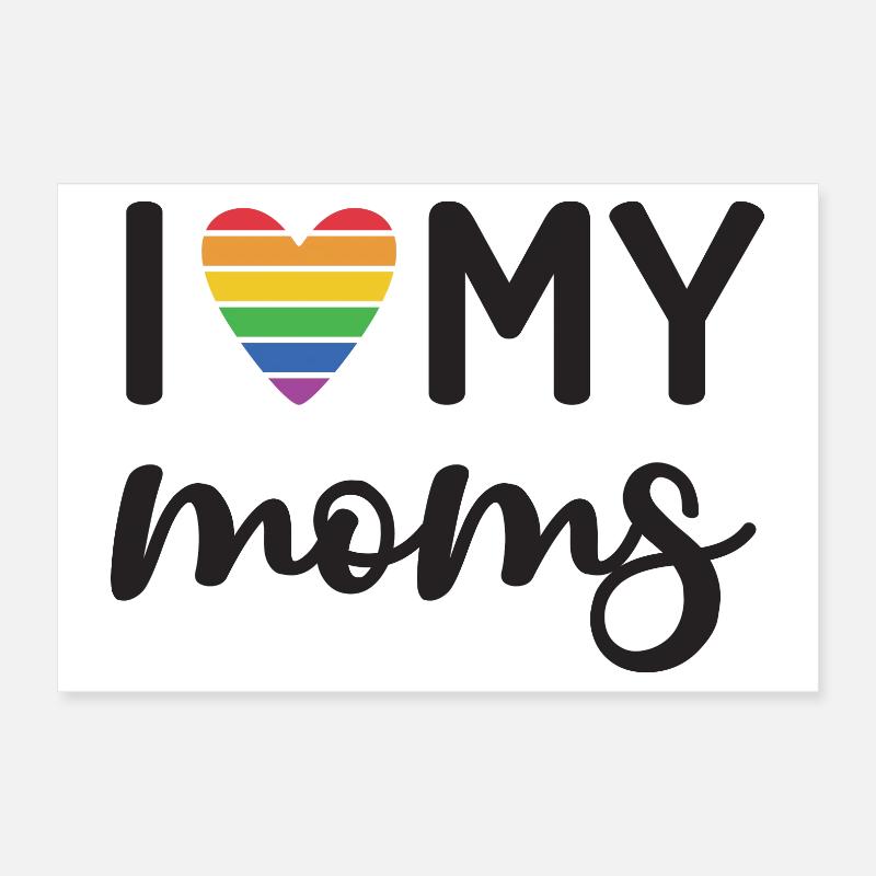 J’aime mes mamans Poster 30 x 20 cm