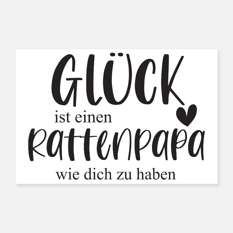 Ratte Rattenpapa Haustier Nagetier Geschenk Poster 30x20 cm