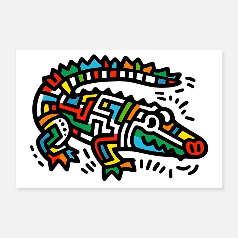 Crocodile Poster 30 x 20 cm