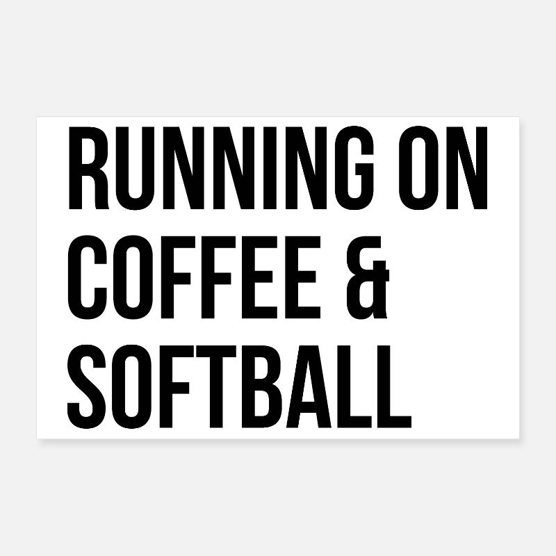Softball Poster 30x20 cm