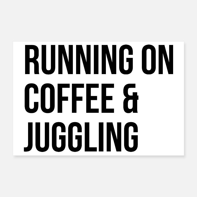 Juggling Poster 12" x 8" (30x20 cm)