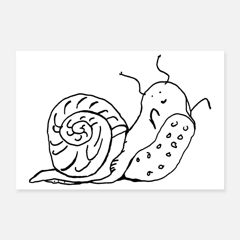 escargot Poster 30 x 20 cm