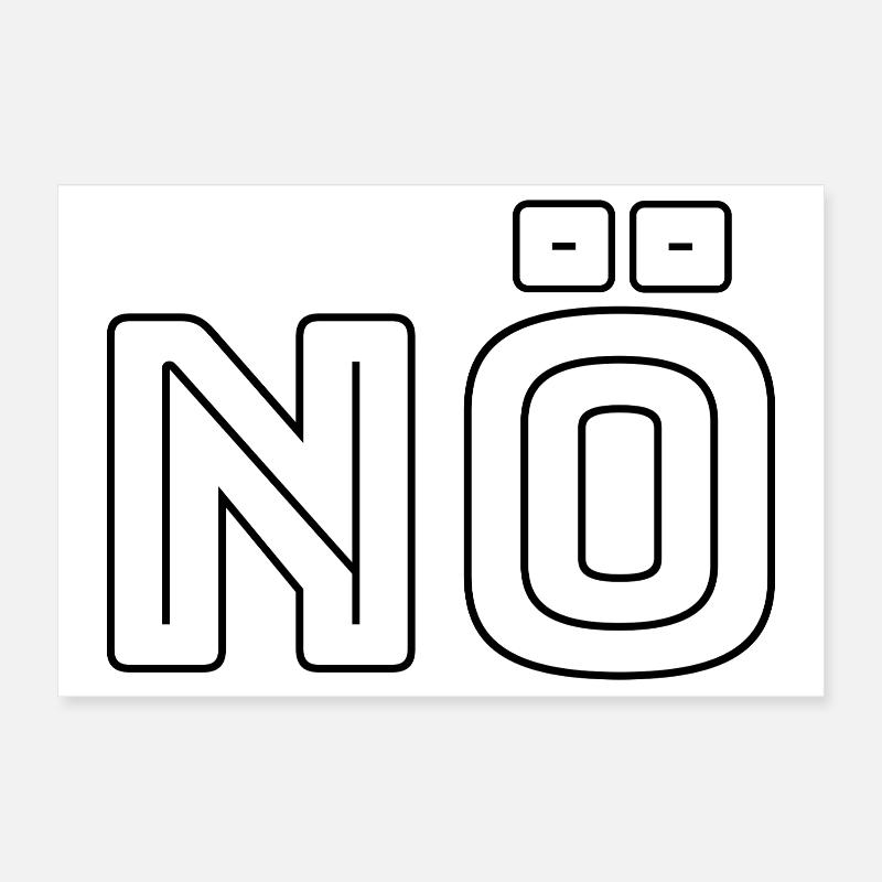 Nö Poster 30x20 cm