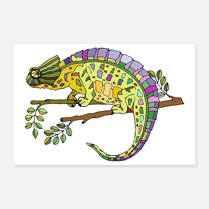 Caméléon Poster 30 x 20 cm