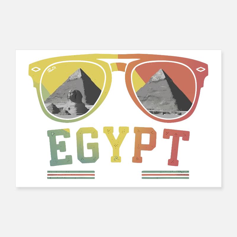 Egypt Vacation 2026 Pyramids Poster 12" x 8" (30x20 cm)