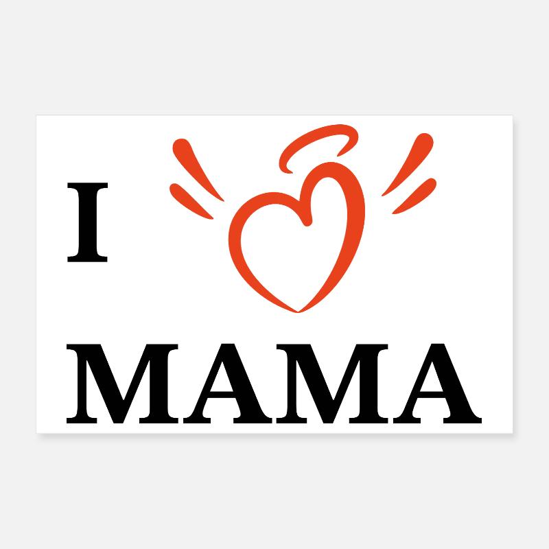 J’aime maman Poster 30 x 20 cm