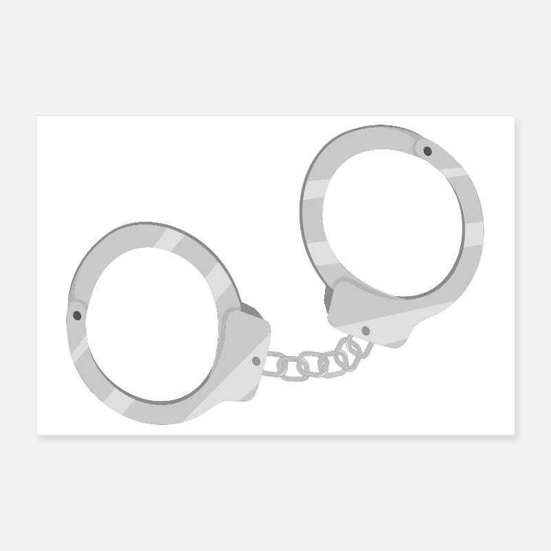 Handschellen Poster 30x20 cm