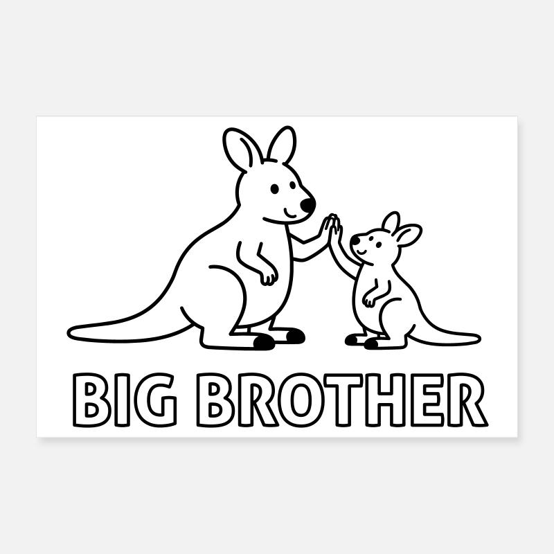 großer Bruder Poster 30x20 cm