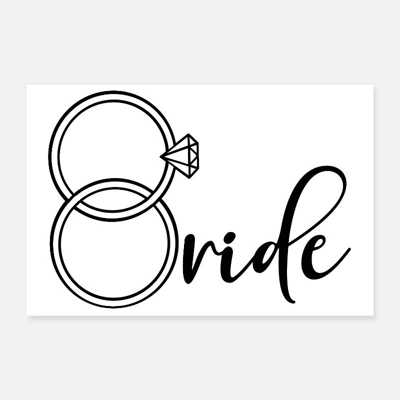 Engagement Ring Bride Poster 12" x 8" (30x20 cm)