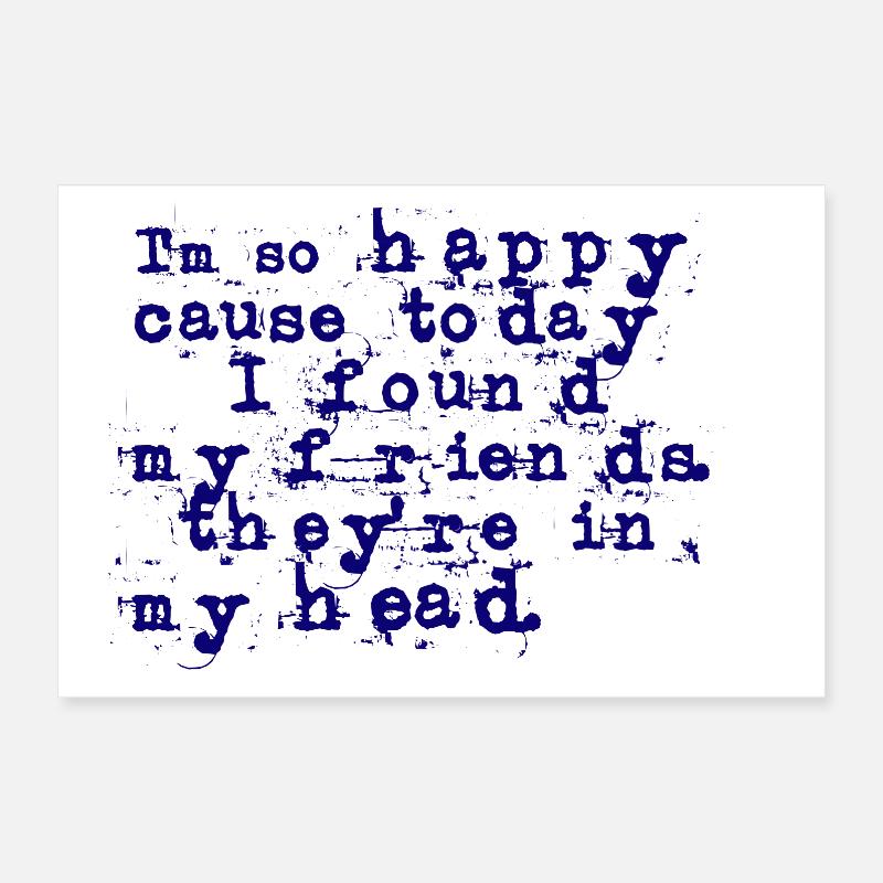 Paroles de lithium - Nirvana Poster 30 x 20 cm