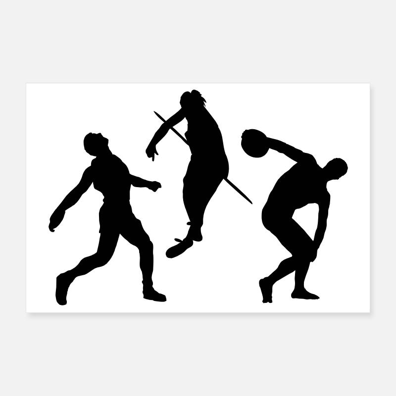 Athletics Poster 12" x 8" (30x20 cm)