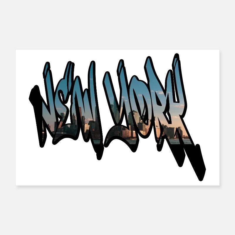 Ny Poster 12" x 8" (30x20 cm)
