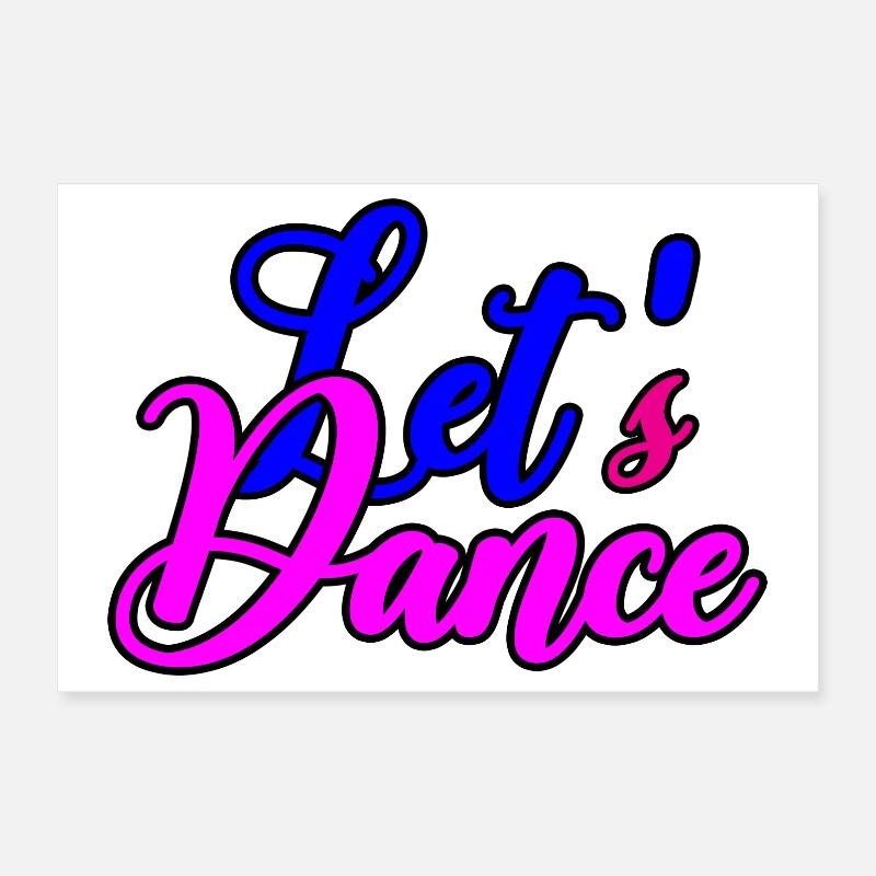 Cheerful Dance Motivation Poster 12" x 8" (30x20 cm)
