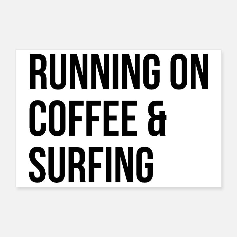 Surfen Poster 30x20 cm