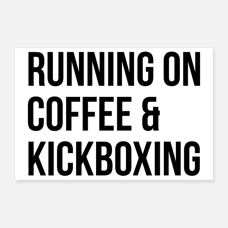 Kickboxing Poster 30 x 20 cm