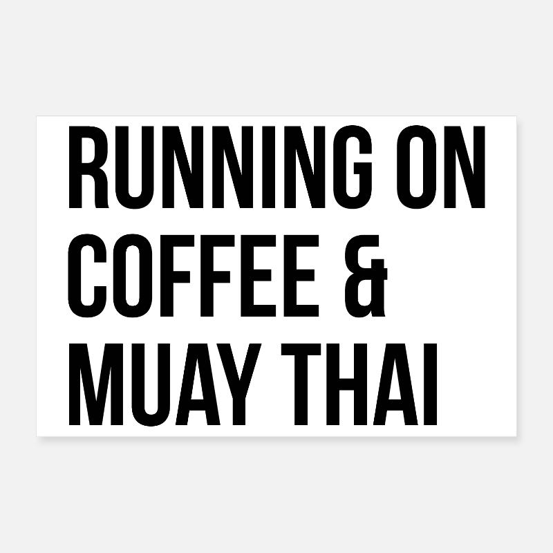 Muay Thai Poster 12" x 8" (30x20 cm)
