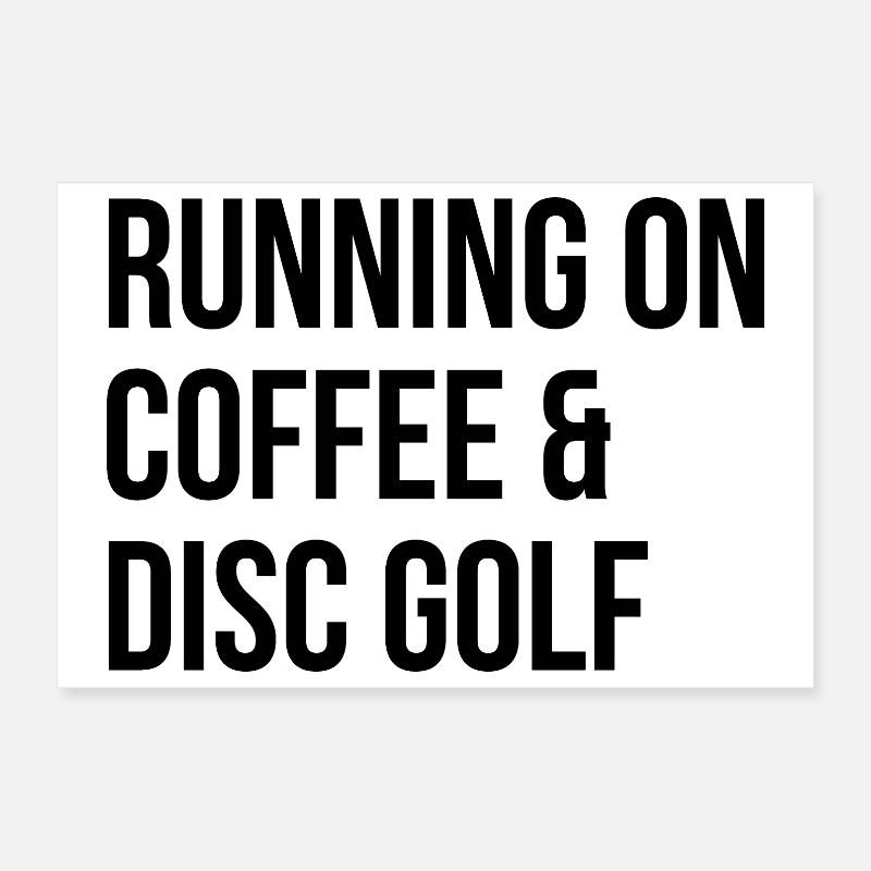 Disc Golf Poster 12" x 8" (30x20 cm)