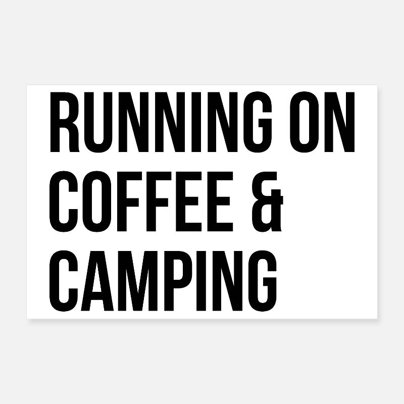 Camping Poster 30x20 cm