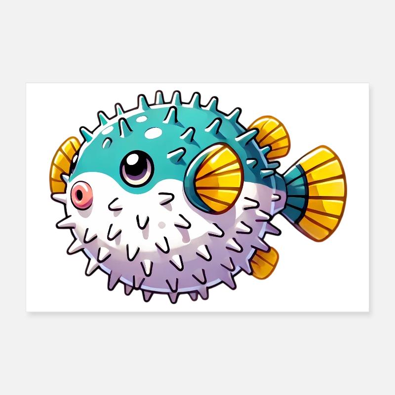 Blowfish Poster 30 x 20 cm